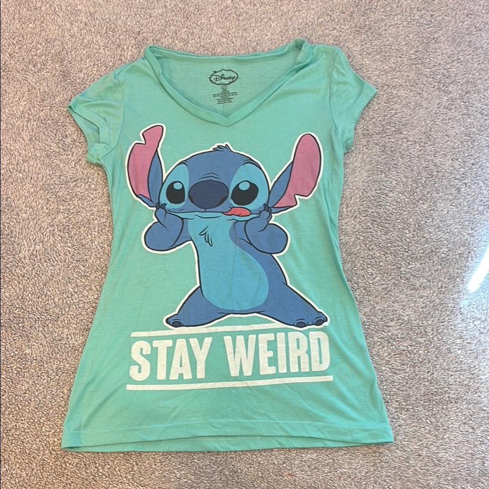 Disney Mint Green Stitch Tee